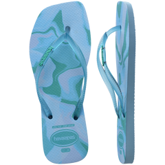Women's Slim Square Jelly Flip Flops