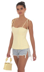 Flare Top in Yellow