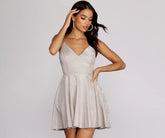 Gigi Glitter Skater Dress
