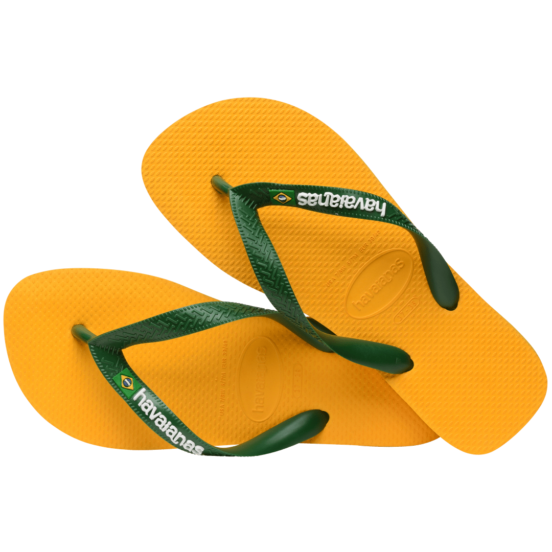 Women's Brazil Logo Flip Flops