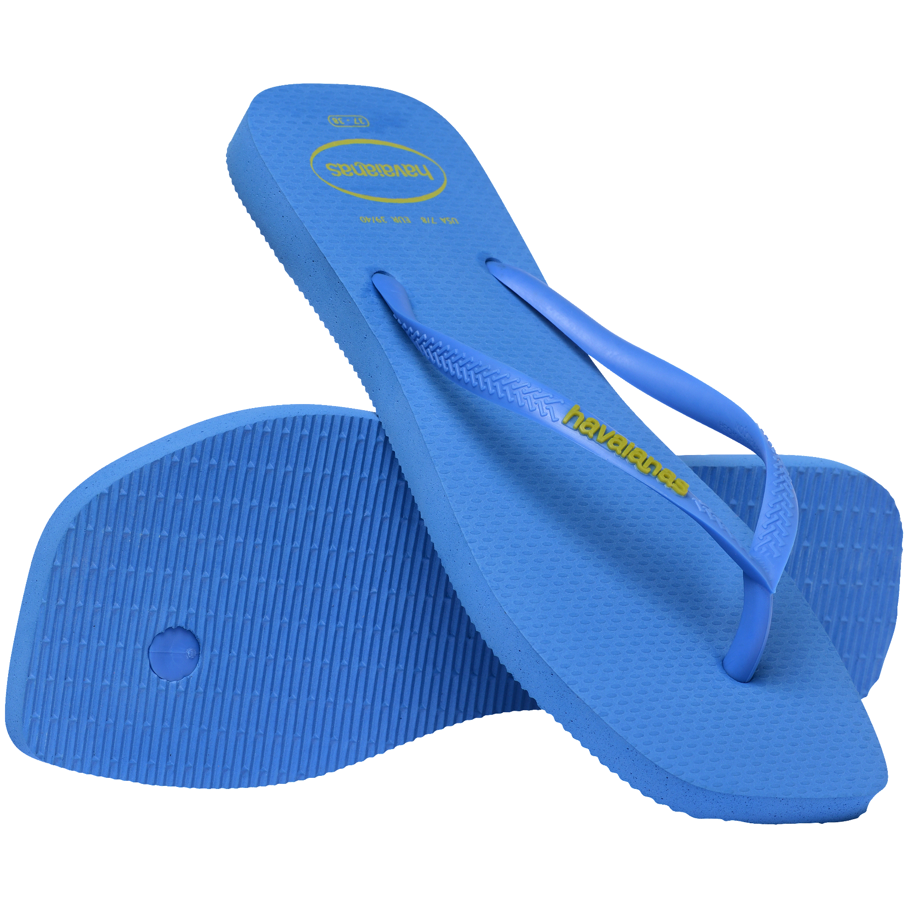 Women's Slim Square Logo Pop Up Flip Flops