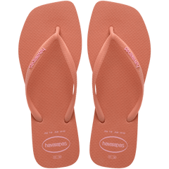 Women's Slim Square Logo Pop Up Flip Flops