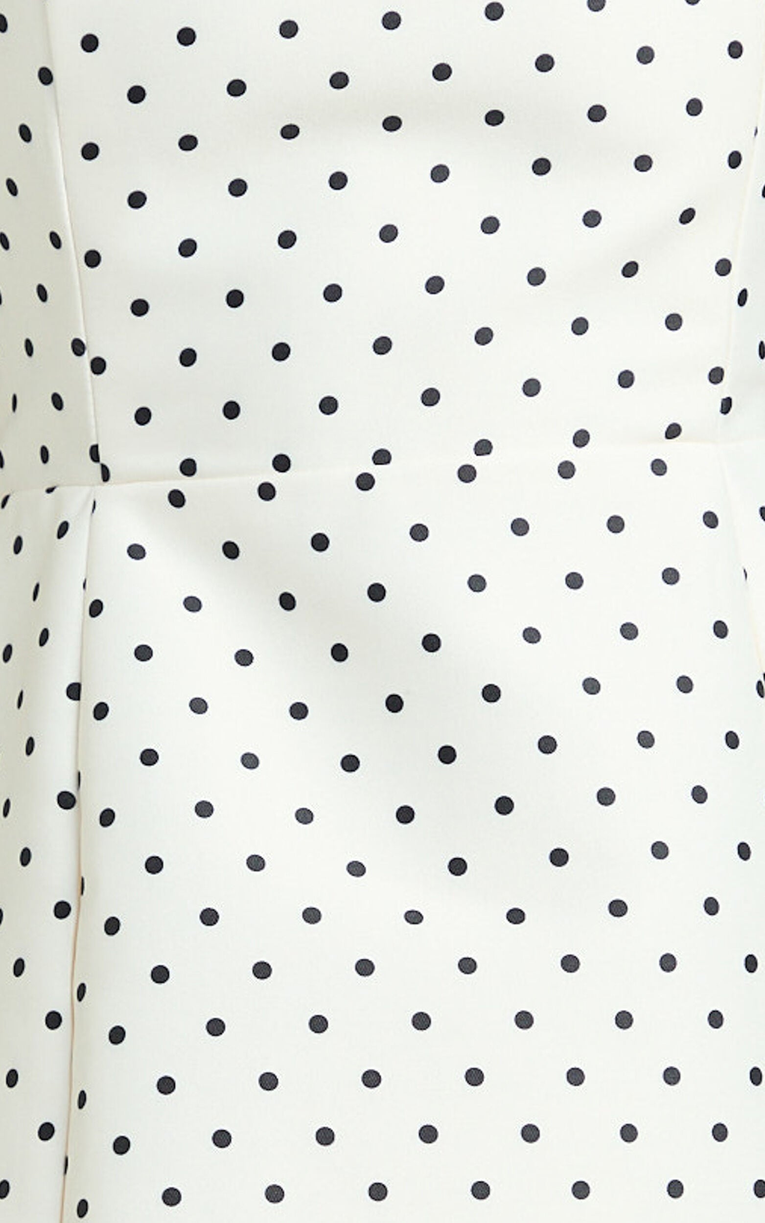 Dante Mini Dress - Halter Neck Tie Tulip Skirt Dress in White Polkadot