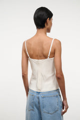 EVANGELINE TOP | IVORY SILK