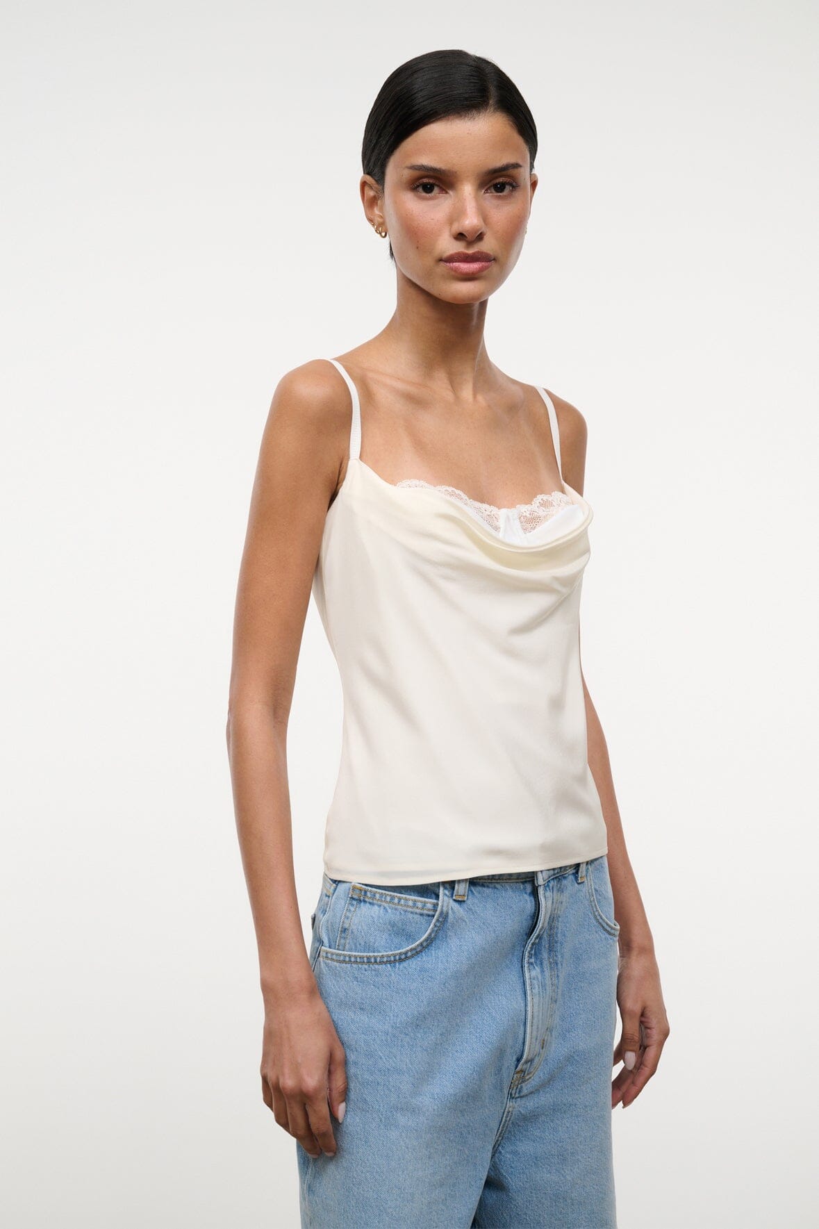 EVANGELINE TOP | IVORY SILK