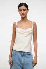 EVANGELINE TOP | IVORY SILK