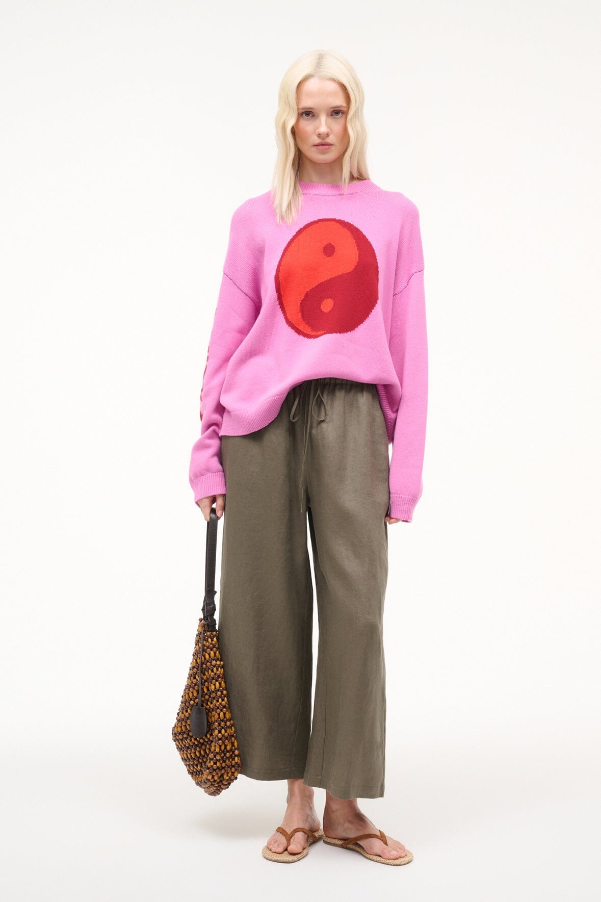 MATEO LINEN CROPPED PANT | THYME