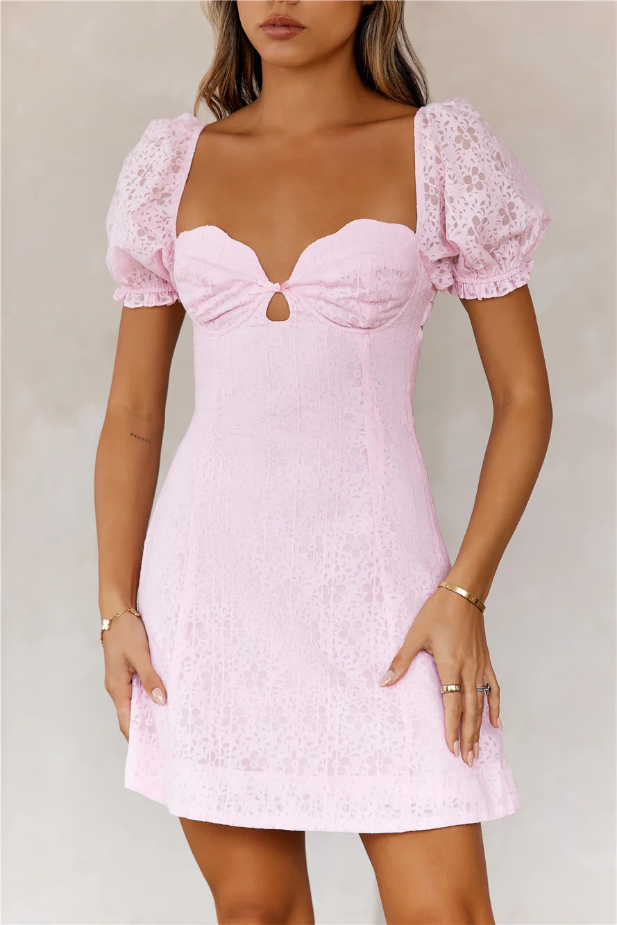 Strawberry Smoothie Mini Dress Pink