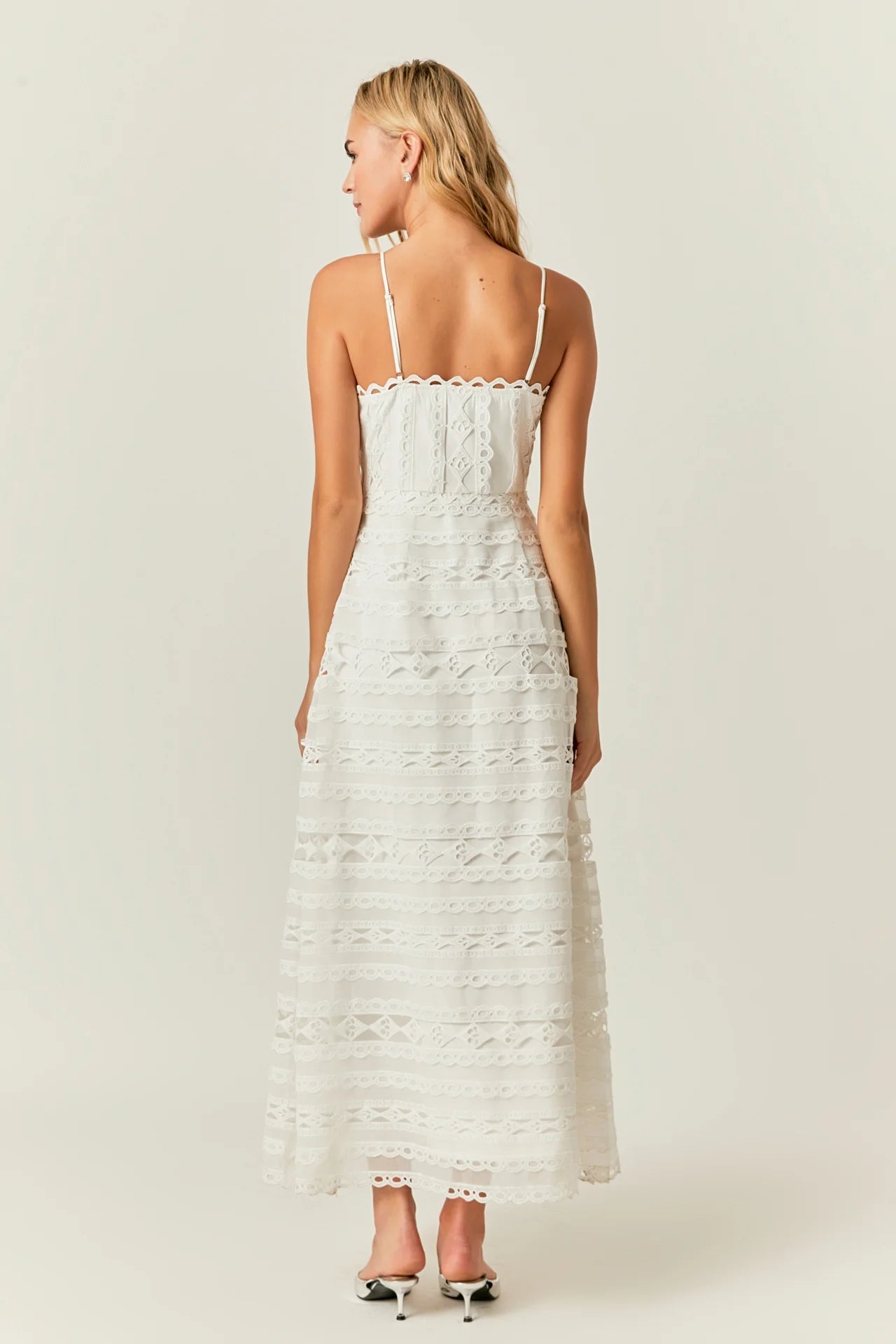 Combination Lace Maxi Dress